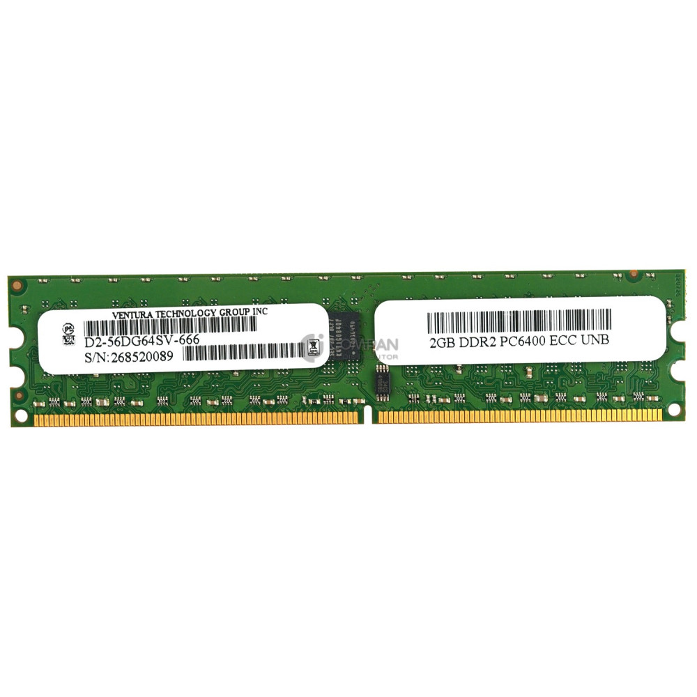 D2-56DG64SV-666 VENTURA MEMORY 2GB PC6400 DDR2 - QBLUSX350025-01